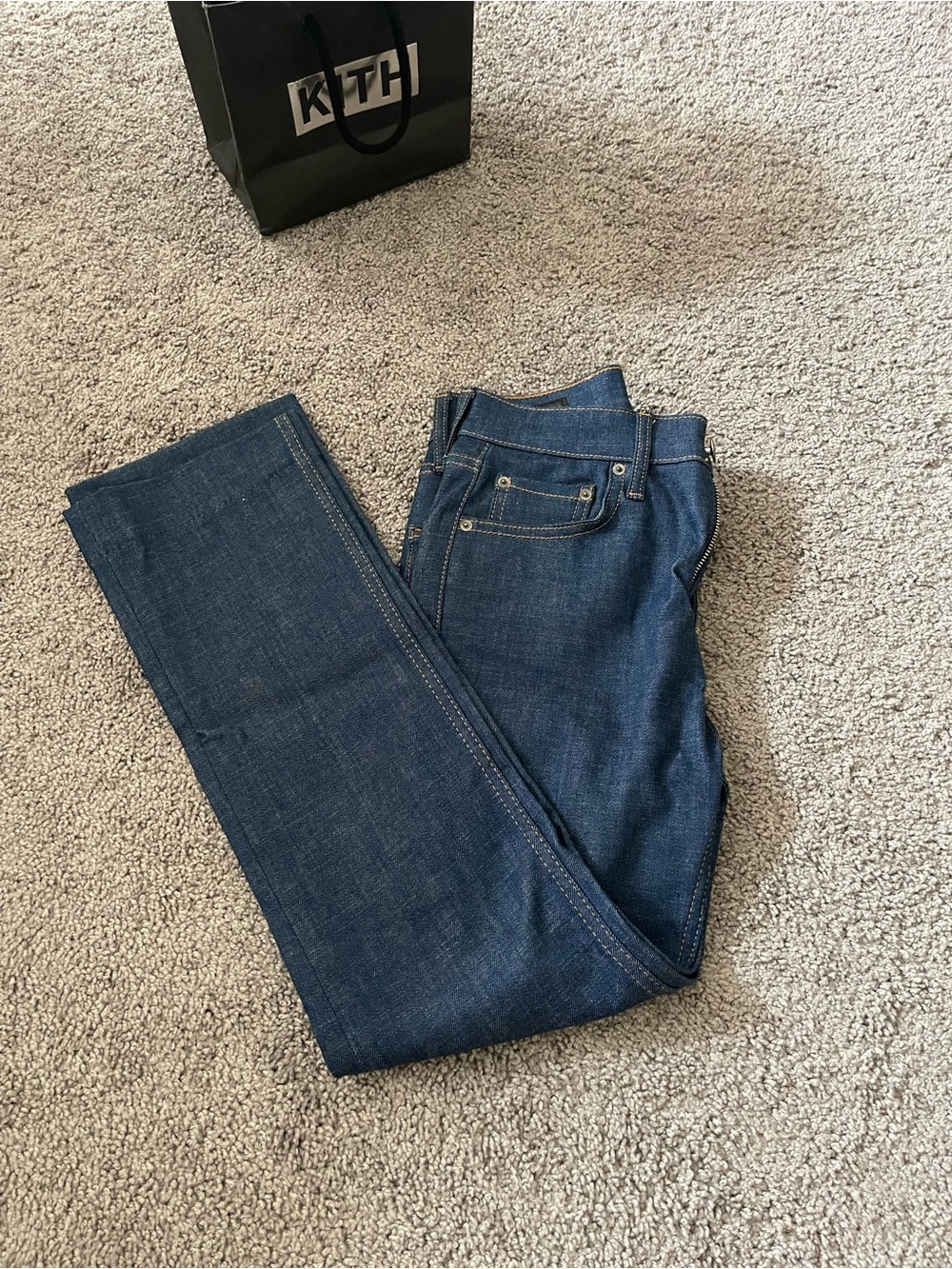 KITH Women's Dark Blue Boot Cut Jeans